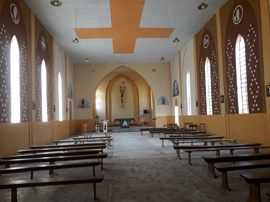 Vista del interno del Santuario